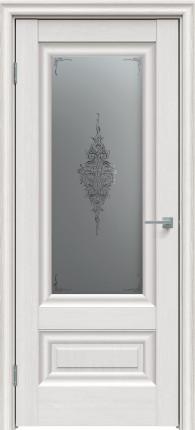 Межкомнатная дверь экошпон 631 Сатин Графит Лак Прозрачный, Дуб Серена светло-серый