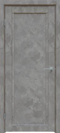 Межкомнатная дверь экошпон 619 ПГ, Бетон темно-серый
