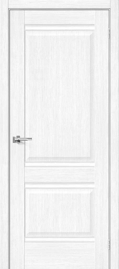 Дверь межкомнатная, эко шпон Прима-2, Snow Melinga
