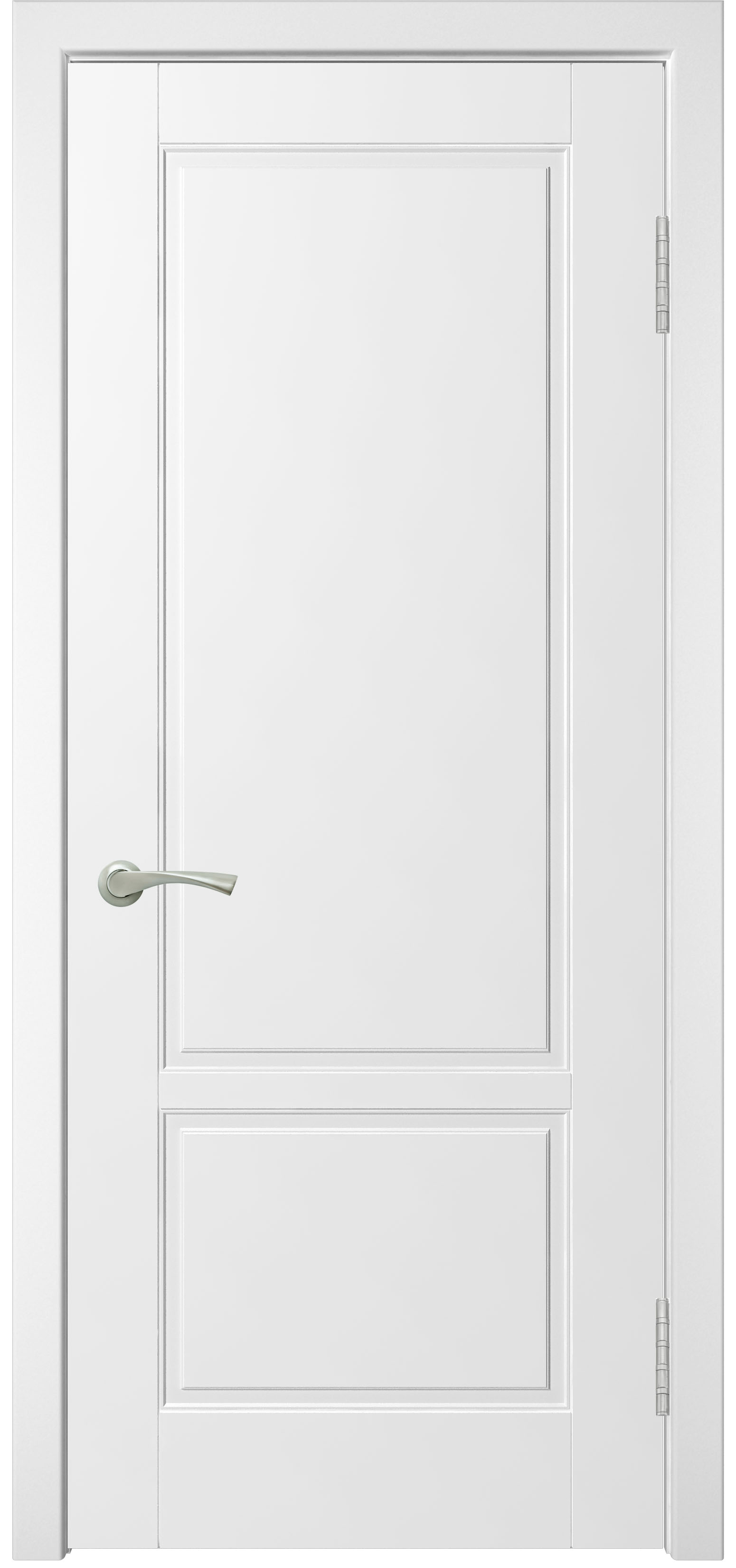 Ульяновская дверь межкомнатная Скай-2 ДГ, Эмаль белая