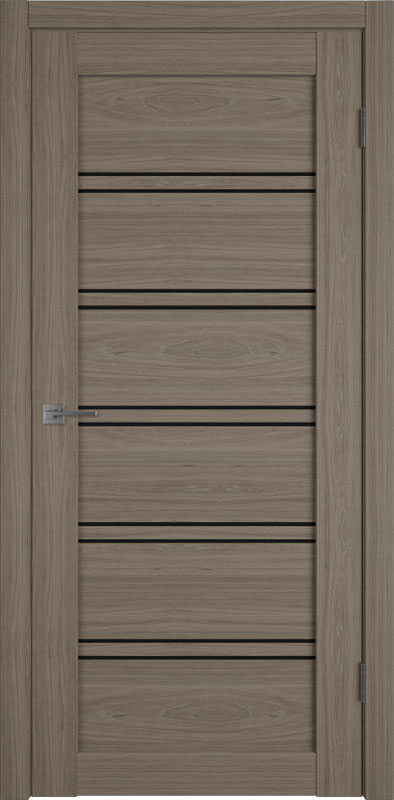 Межкомнатная дверь экошпон Atum Pro 28 Black Gloss, Brun Oak