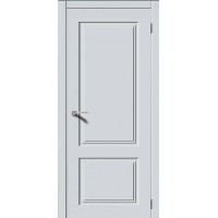 Дверь межкомнатная классическая, Квадро-2, глухая, эмаль лайтгрей