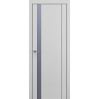 Межкомнатная дверь S S26 Мателак Silver Grey, экошпон, Серый матовый