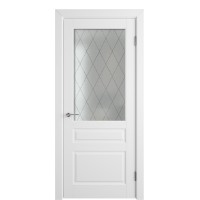 Дверь межкомнатная классическая, Челси 04 ПО, Эмаль белая