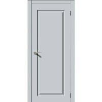 Дверь межкомнатная классическая, Квадро-6, глухая, эмаль лайтгрей