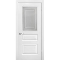 Дверь межкомнатная классическая, Роял 3, ДО, эмаль белая