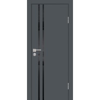 Раменские двери, P-11 белоснежный лакобель, кромка ABS с 2-х сторон, Графит