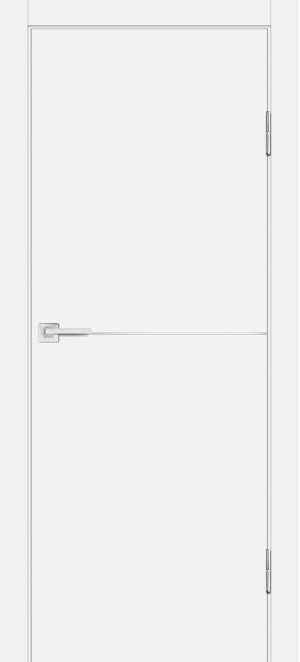 «Белые раменские двери P-19 AL с молдингом и кромкой ABS».