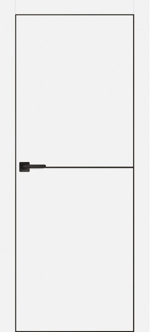 «Белые раменские двери PX-19 AL с чёрной кромкой».