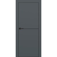 Раменские двери, PX-19 AL кромка черная, Графит