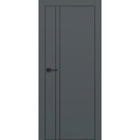 Раменские двери, PX-20 AL кромка черная, Графит