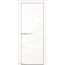 По материалу дверей,Дверь Геона Gloss-1 ДГ, AL кромкой, Высокий глянец, Белый VG