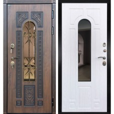 Входные двери,Входная металлическая дверь Лацио, Дуб темный / Алмон 25