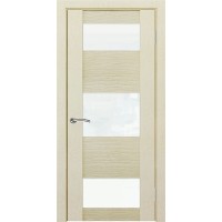 Дверь Геона Ремьеро-5 3D-003, Лакобель белый, ПВХ-шпон, Безе сс 5008