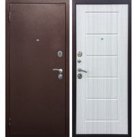 Входная металлическая дверь Степ, Медный антик/ Сандал белый