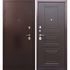 Входные двери,Входная металлическая дверь Трио, Медный антик/ Орех премиум