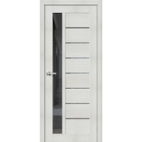 Дверь межкомнатная, эко шпон модель-27 Mirox Grey, Bianco Veralinga