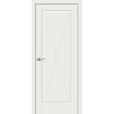 По материалу дверей,Дверь межкомнатная Прима-10.Ф2 ПГ Эмалит, цвет White Matt