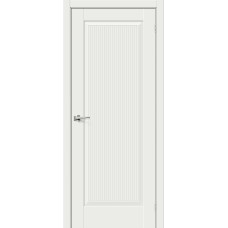 По материалу дверей,Дверь межкомнатная Прима-10.Ф7 ПГ Эмалит, цвет White Matt