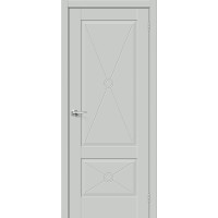Дверь межкомнатная Прима-12.Ф2 ПГ Эмалит, цвет Grey Matt