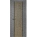 Дверь Геона Флеш-2, Триплекс черный, Лофт металл/Лофт медь
