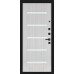 Входная дверь Лабиринт, PIANO 01 -Сандал белый, стекло белое