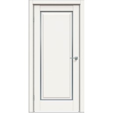 По стилю дверей,Межкомнатная дверь экошпон 651 Парящая филенка, Белоснежно Матовый