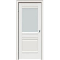 Межкомнатная дверь экошпон L12, Белый Сатин