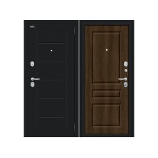 Входные двери,Дверь входная, Steel Russia - Пик 117.С14, Букле черное/Dark Barnwood