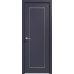 Дверь Геона Альба-10 ДГ, ПВХ-шпон, Софт чернильный серебро по контуру