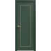Дверь Геона Альба-10 ДГ, ПВХ-шпон, Софт авокадо зеленая золото по контуру