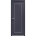 Дверь Геона Альба-12 ДГ, ПВХ-шпон, Софт чернильный серебро по контуру