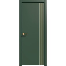 Межкомнатные двери,Дверь Геона Альба-7 ДГ, ПВХ-шпон, Софт авокадо зеленое золото по контуру