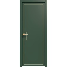 Каталог,Дверь Геона Альба-9 ДГ, ПВХ-шпон, Софт авокадо зеленое золото по контуру