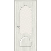 Дверь Скинни ПВХ-33 Casablanca / White Сrystal