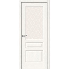 По цене,Дверь межкомнатная Классико 35 White Сrystal, White Wood