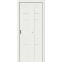 Дверь складная, межкомнатная Эмалит, Модель-21, White Matt