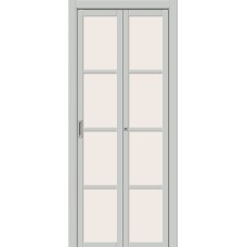 Системы открывания,Дверь складная, межкомнатная Эмалит, Твигги-11.3 Grey Matt / Magic Fog