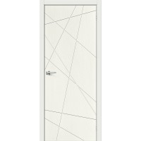 Дверь межкомнатная Граффити-5 ПГ эмаль, цвет белый ST Whitey