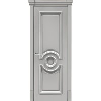 Дверь Геона Ренессанс 6 ДГ, ПВХ-шпон, Софт серый золото по контуру