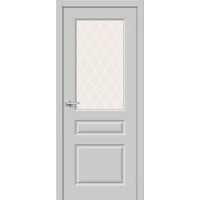 Дверь межкомнатная Скинни-15.1 ПО White Сrystal, Grace