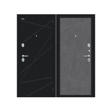 Входные двери,Дверь входная, Steel Russia - Граффити-5, Букле черное/ Slate Art