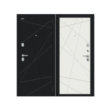 Входные двери,Дверь входная, Steel Russia - Граффити-5, Букле черное/Super White