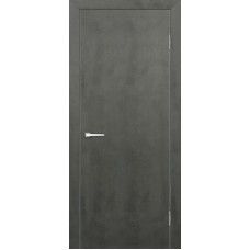 Межкомнатные двери,Дверь Геона Лавия ДГ Алюминиевая кромка хром/черная, ПВХ, Серый камень