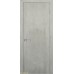 Дверь Геона Лавия ДГ Алюминиевая кромка хром/черная, ПВХ, Белый камень