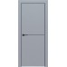 Дверь Геона Лавия-7 ДГ алюминиевая кромка хром/черная, ПВХ-Шпон, Софт маус
