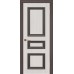 Дверь Геона Прага-4 ДГ, ПВХ-шпон, Реалвуд молочный (А) / Реалвуд графит (B)