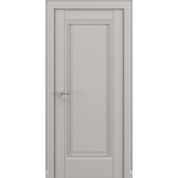 Межкомнатная дверь Неаполь В1 ДГ, Экошпон, Матовый серый