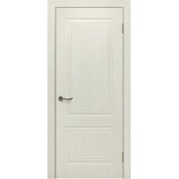 Межкомнатная дверь шпонированная, Сити-5 ДГ, эмаль RAL 9001 кремовый