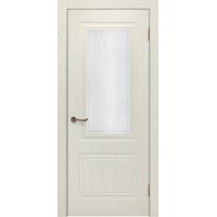 Межкомнатная дверь шпонированная, Сити-5 ДО, эмаль RAL 9001 кремовый